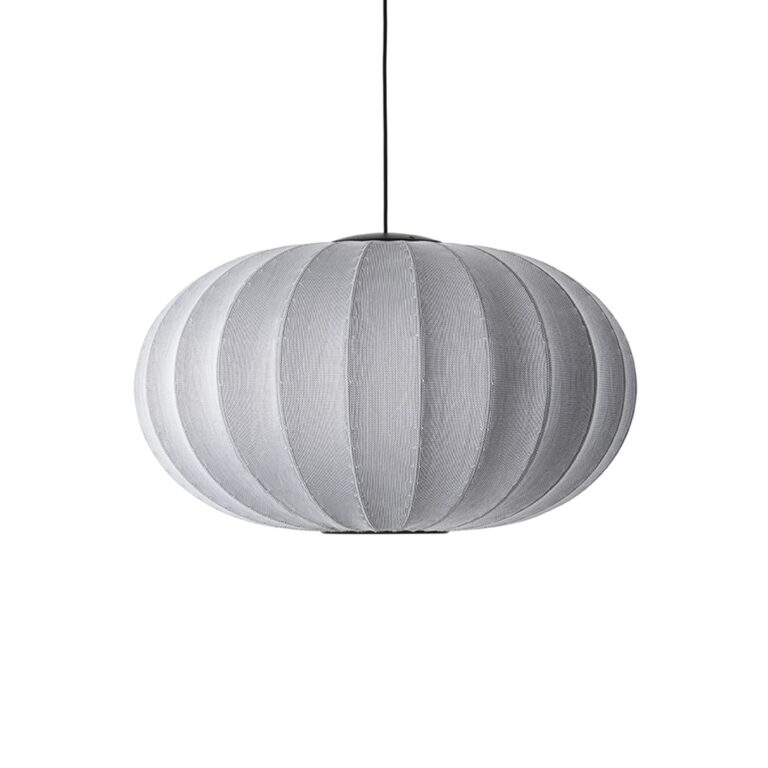 Knit-Wit Oval Pendel Ø76 Sølv LED