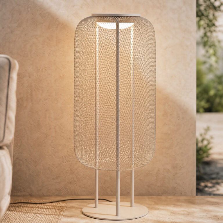 Korvyn LED-gulvlampe, stengrå, højde 80 cm, IP44 – Lucande - Design - Metal - Med én lyskilde