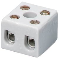 Kronemuffe porceln, 2 polet, 10 mm, Steatit C 220