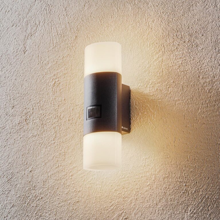 L 910 S udendørs LED-væglampe, antracit, sensor – STEINEL - Altan - Moderne - Metal - Med flere lyskilder
