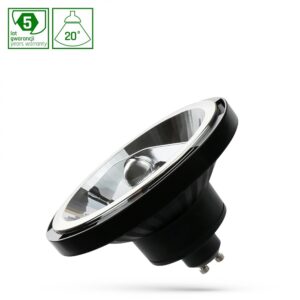 LED AR111 GU10 230V 10W 20° Sort SPECTRUM