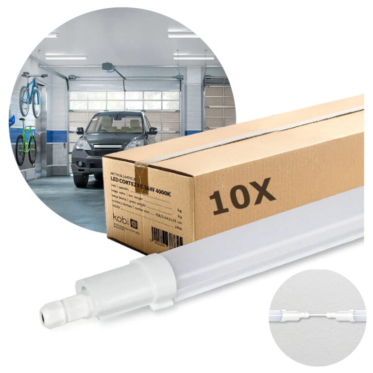 LED Armatur - 10 stk. Pakke - 150cm - 5760lm - 48W - 4000K - IP65