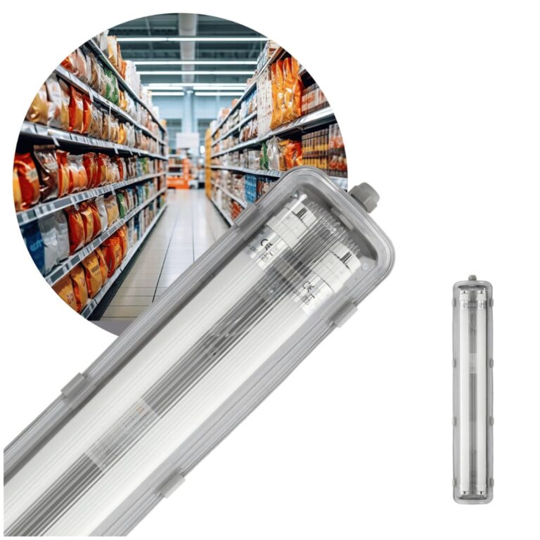 LED Armatur 60cm - Lysstofrør Armatur - 2x9W - 1800lm - 4000K