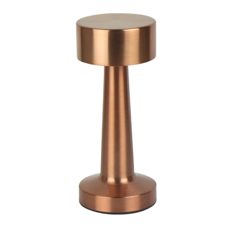 LED Bordlampe - Genopladelig - CCT - USB - Rosaguld - 1W