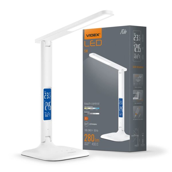 LED Bordlampe RIO - Dæmpbar, Hvid.
