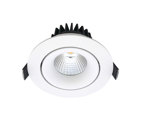 LED Downlight Tilt 10,9W, indbygning, mat hvid
