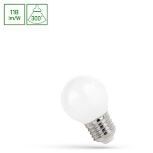 LED Kugle P45 5,5W E27 - 230V, Kultråd, Neutral Hvid, Mat, Spectrum