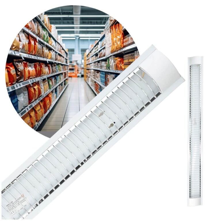 LED Lysstofrør Armatur - T8 Rør - 2x120 cm - Dobbelt LED Rør - ZEBRA