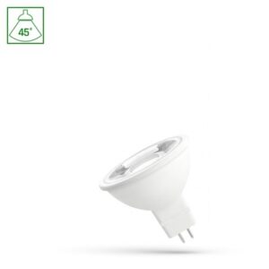 LED MR16 12V 4W - 45Â° Neutral Hvid, med Linse, Spectrum