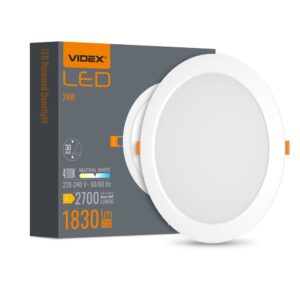 LED Nedsænket Downlight Rund 24W - Neutral Hvid