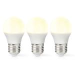 LED Pære E27 | G45 | 4.9 W | 470 lm | 2700 K | Varm Hvid | 3 stk.