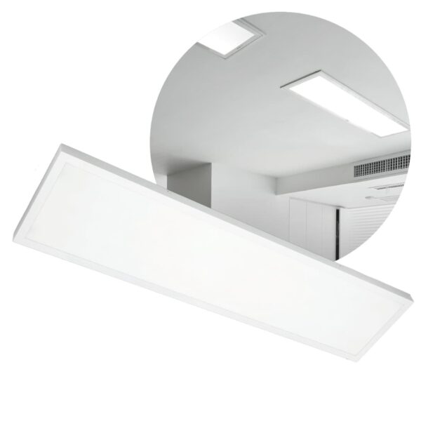 LED Panel 30x120 - 4000K - 3960lm - 36W - BRISBANE - Indbygget Ramme - Hvid