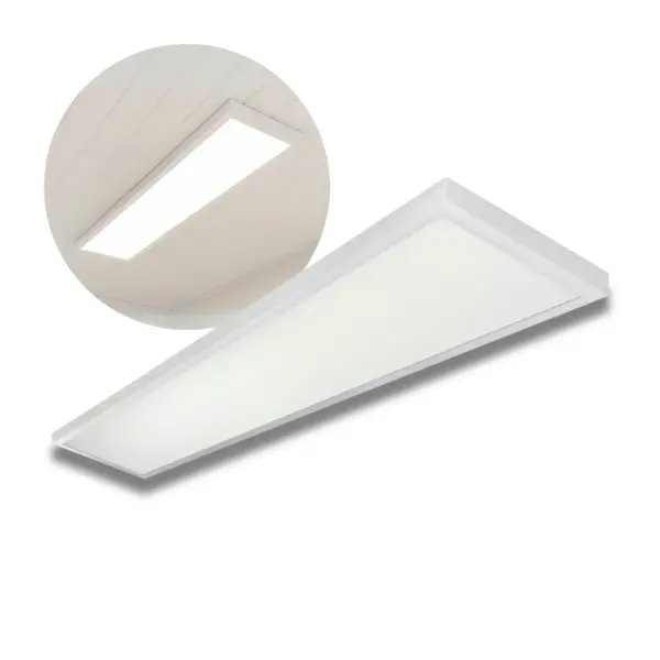 LED Panel 30x120 - 4000K - 4000lm - 40W - LITE - Indbygget Ramme - Hvid