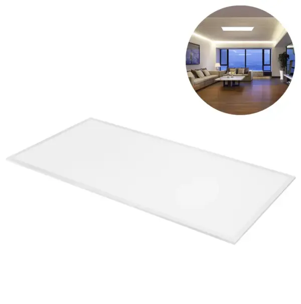 LED Panel 60x120 - 6500K - 8640lm - 46W - GLOW - UGR19 - Hvid