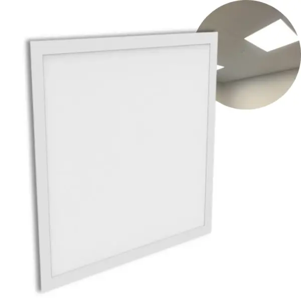 LED Panel 60x60 - 3000K & 4000K - 3600lm - 36W - TOLEDO - Til Skjult Skinnesystem - Hvid