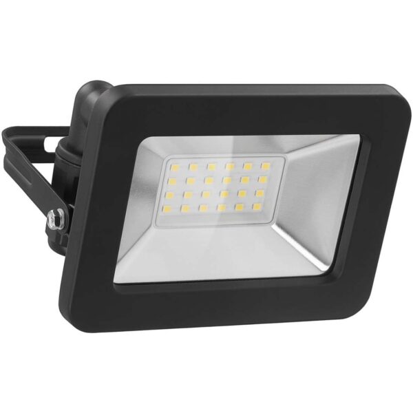 LED Projektør - 20 W - Udendørs Projektør - 4000K - Sort - IP65 - 1700 lm (53870)