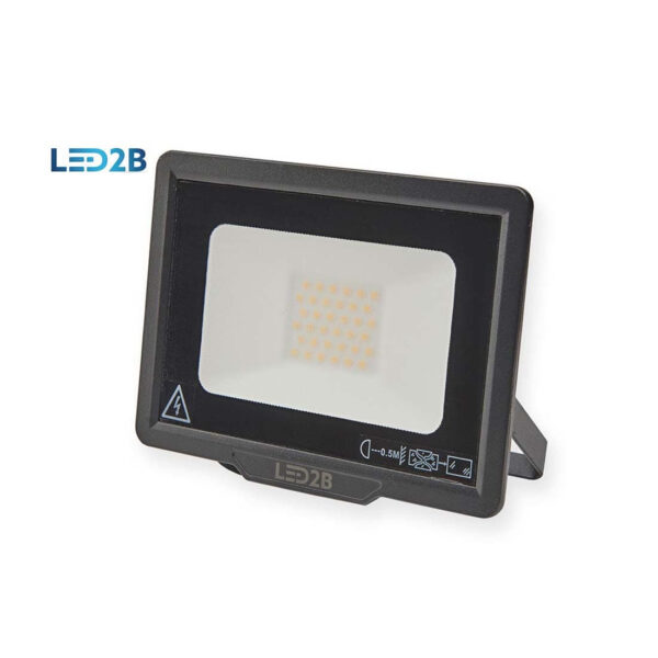 LED Projektør | 30W | IP65 | 4000K | Sort | MH