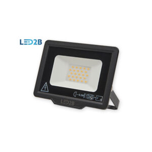LED Projektør | Sort | IP65 | 20W | 6000K | MH
