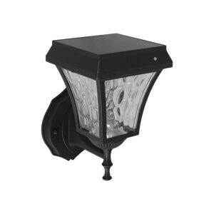 LED Solar Væglampe - CCT 3i1, Mat Sort, Hus