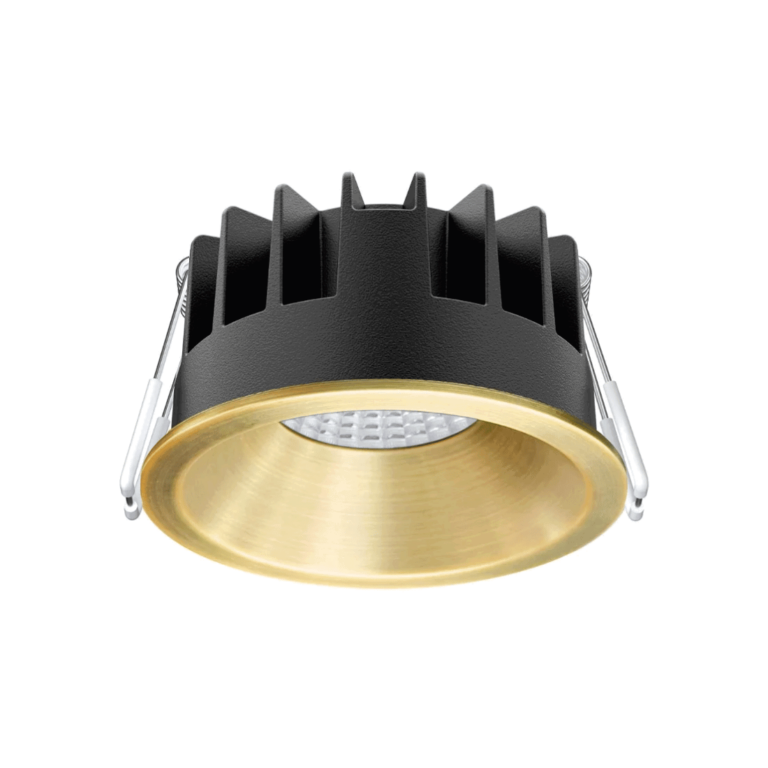 LED Spot - ISO Lavprofil - 3000K - 7W - IP54 - Messing