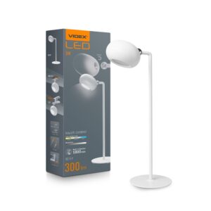 LED bordlampe - genopladelig, hvid