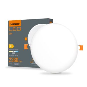 LED downlight 24W - rammeløs, rund, neutral hvid