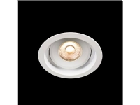 LED-downlight Level Quick ISO Hvid 2700K, 510 lm, Ra>90, 3SDCM, 36°, 6W, IP44. Fasedæmpbar driver inkluderet.