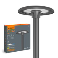 LED gadebelysning og parklampe vx.VL-SLP01-120B, 100W, 230V, 3000K, 14400 lumen, IP65, aluminium