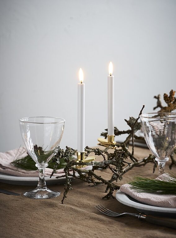 LED juletræslys, White, 2-pak, 1,3x13,8cm