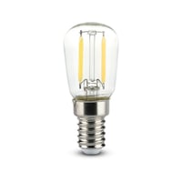 LED køleskabspære 2W, kultråd, ST26, E14 - Erstatning for 20W, 230V, 200lm - V-Tac
