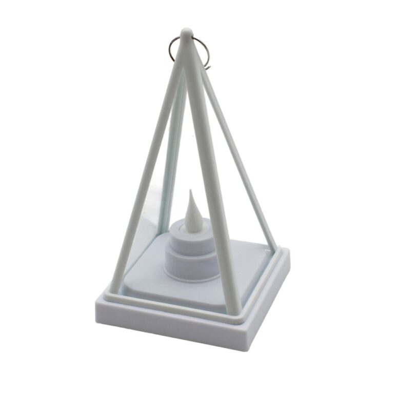 LED lanterne trekantet - Hvid, batteri, IP54 indendørs/udendørs