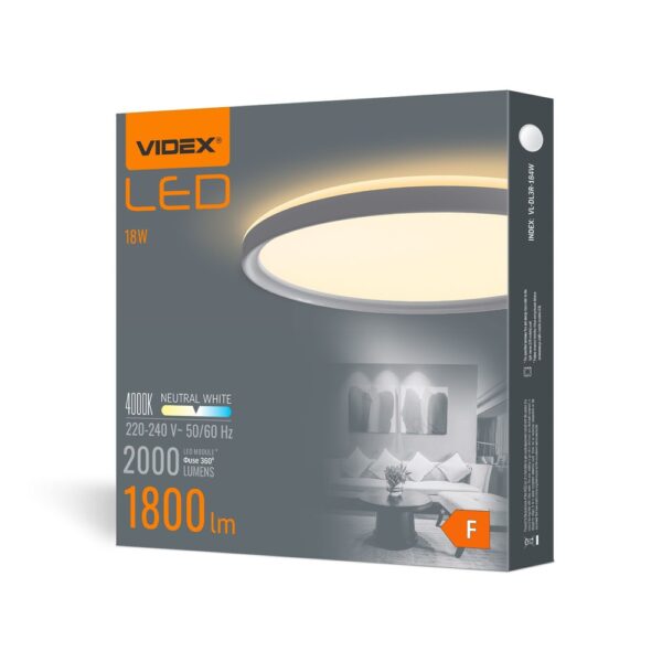 LED loftlampe 18W rund neutral hvid hvid