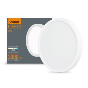 LED loftlampe rund 24W - neutral hvid