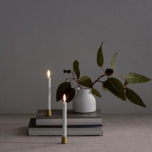 LED mini stagelys, Nordic White, Smooth, 2-pak, 1,3x13,8cm