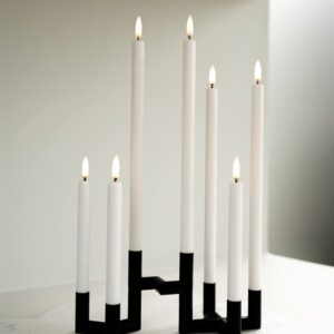 LED mini stagelys, Nordic White, Smooth, 2-pak, 1,3x25cm