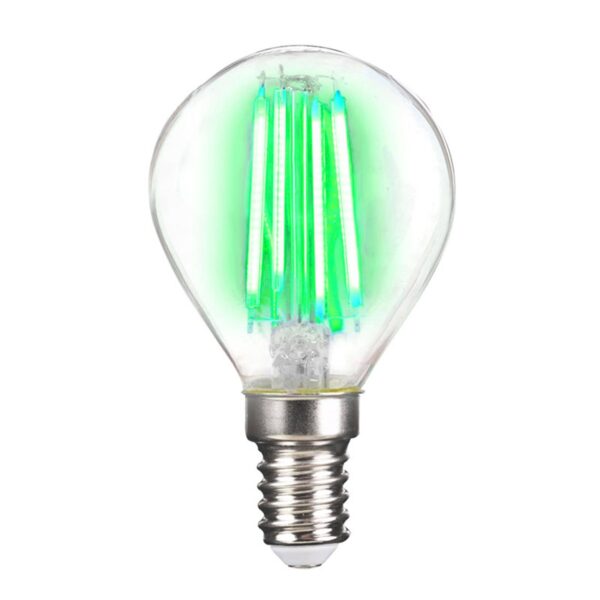 LED-pære E14 4W filament, grøn