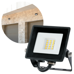 LED projektør - 10W - 735lm - 4000K - IP65