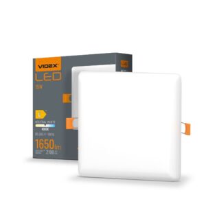 LED rammeløs downlight 15W - firkantet, neutral hvid