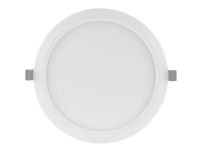 LEDVANCE DOWNLIGHT SLIM - Wall/ceiling recessed lamp - LED - 18 W - køligt hvidt lys - 4000 K - rund - hvid