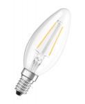 LEDVANCE LED Kerte E14, 2,5w/827 - Varm hvid, (250 lumen), , ikke dæmpbar, filament (=25w)