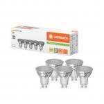LEDVANCE LED PAR16, 3,7W/930 - Varm hvid, GU10 (350 lumen) 36° dæmpbar (=50w) - 5 PAK