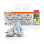 LEDVANCE PAR16 GU10 LED spot 4,3W/827 350 lm 2700K 36° ikke dæmpbar (=50W) 3-pak