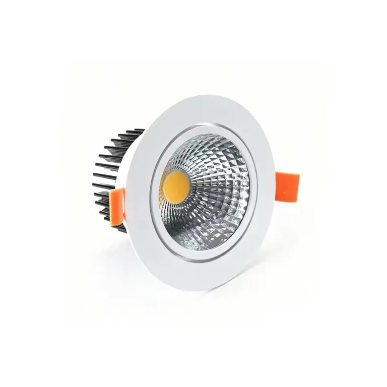 LEDlife 3W indbygningsspot - Hul: Ø7,5 cm, Mål: Ø8,5 cm, hvid kant, dæmpbar, 12V/24V