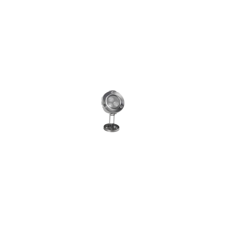 LEDlife sø/pool spot - 3W, rund, rustfrit stål, IP68, 24V AC/DC