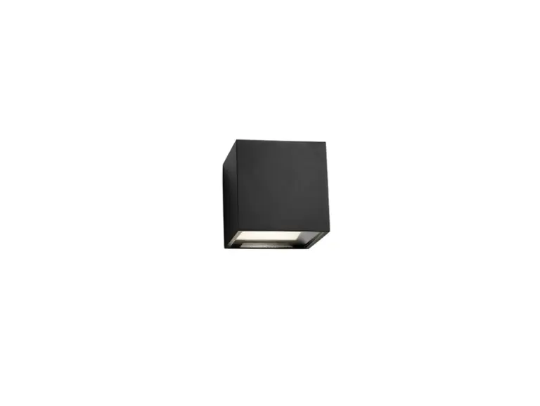LIGHT-POINT - Cube LED-udendørs væglampe XL, sort, op/ned