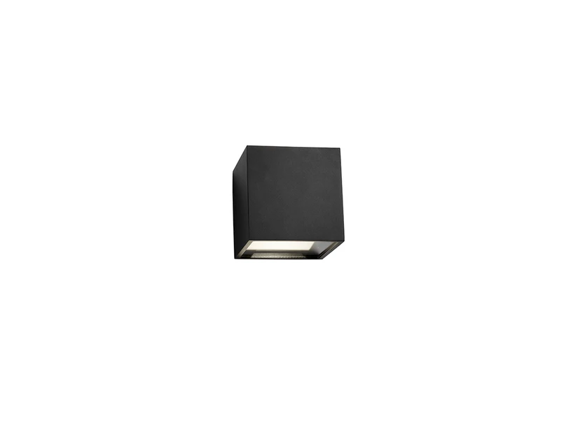 LIGHT-POINT - Cube LED-udendørs væglampe XL, sort, op/ned