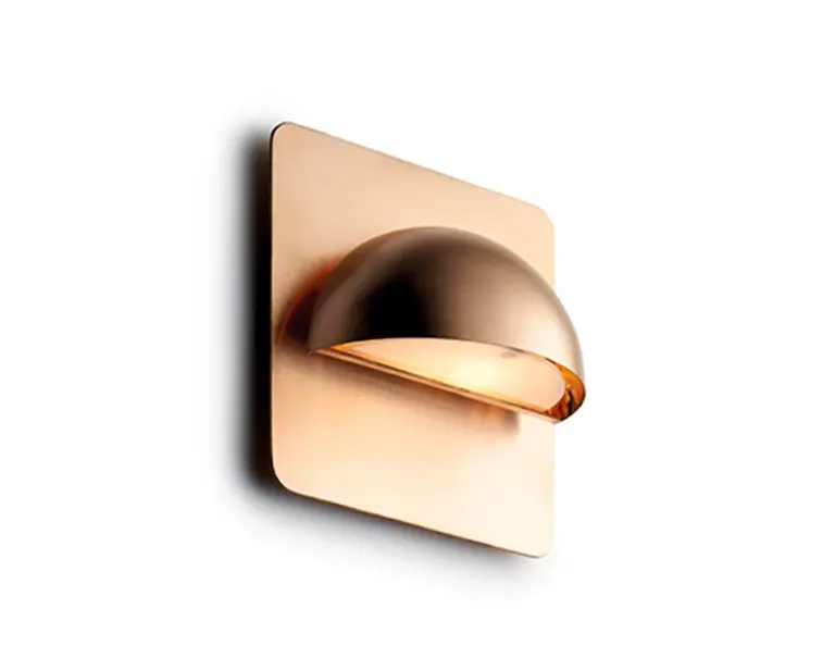 LIGHT-POINT - Rørhat LED Udendørs Væglampe w/Bagplade Raw Copper