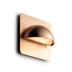LIGHT-POINT - Rørhat LED Udendørs Væglampe w/Bagplade Raw Copper
