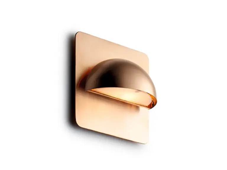 LIGHT-POINT - Rørhat udendørs LED-væglampe, rå kobber