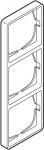 LK FUGAÂ® Baseline Ramme 50 antibakteriel 3 modul, hvid